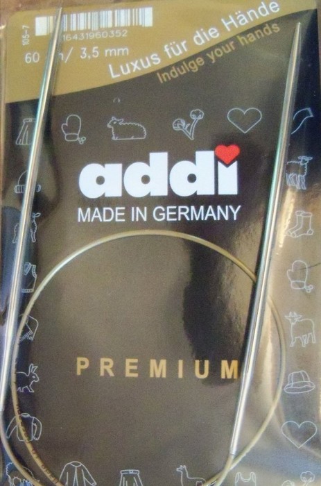 Спицы ADDI круговые супергладкие никель 60 см 105-7