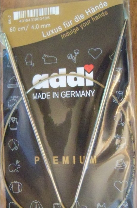 Спицы ADDI круговые супергладкие никель 60 см 105-7