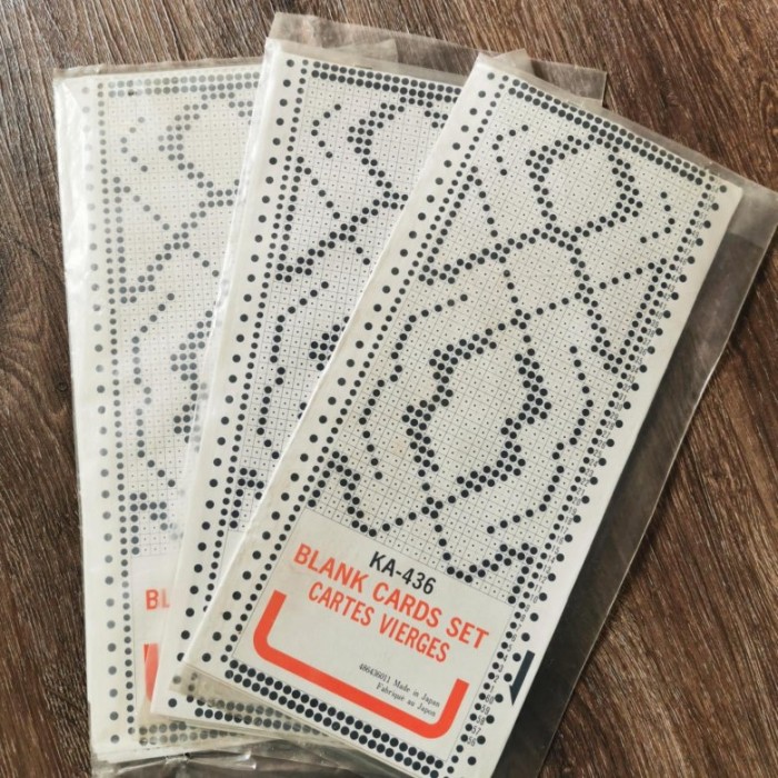 Перфокарты Японские - раппорт 24 иглы