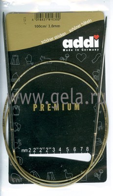 Спицы ADDI круговые супергладкие никель 150 см 105-7