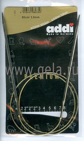 Спицы ADDI круговые супергладкие никель 30 см 105-7