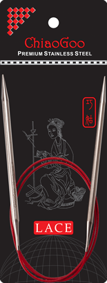 Круговые металлические спицы ChiaoGoo Red Lace 80 см