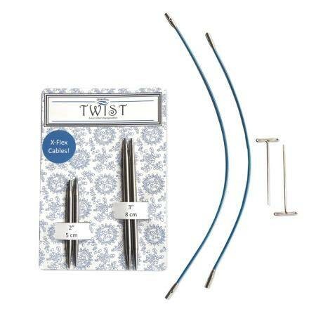 Набор съемных металлических спиц ChiaoGoo TWIST Short Combo 5 и 8 см