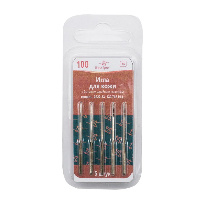 Иглы для бытовых швейных машин Арти для кожи