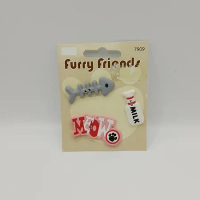 Пуговицы прорезиненные Furry Friends