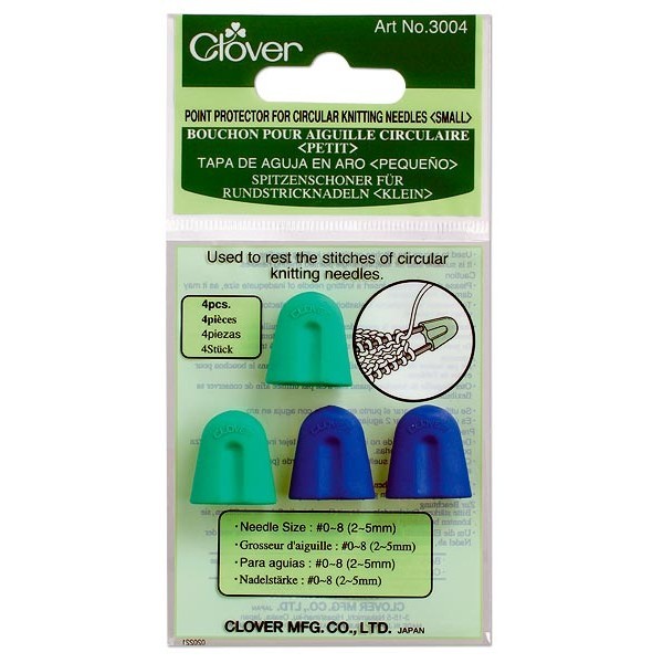 Резиновые наконечники для круговых спиц Clover (4 шт.) 