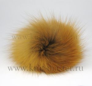 Помпон из меха лисы 6 см
