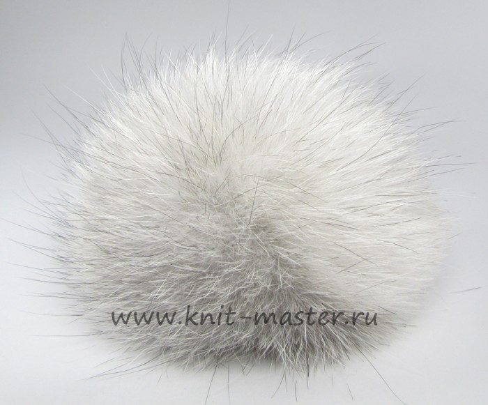 Помпон из меха лисы 6 см