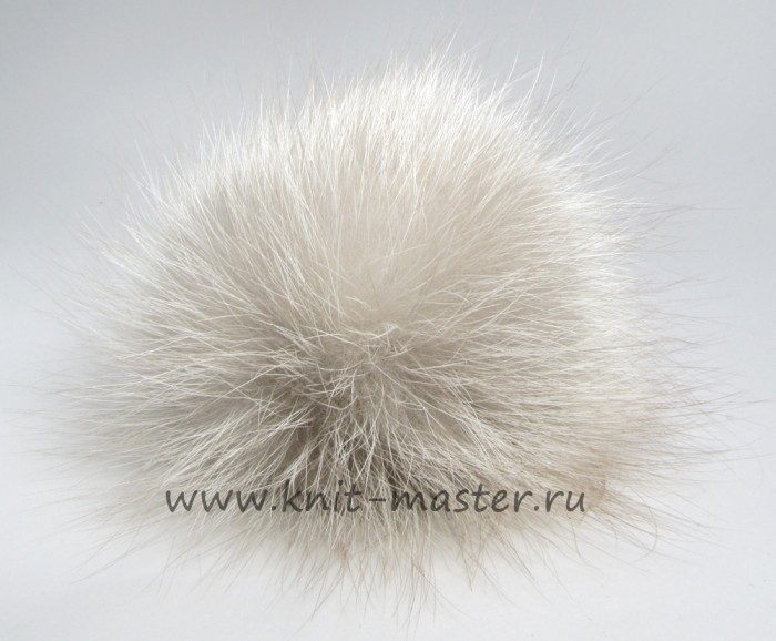Помпон из меха лисы 6 см
