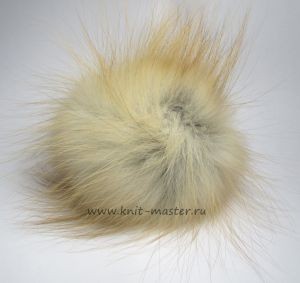Помпон из меха лисы 10 см